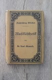 Dr. Karl Grunsky Musik&auml;sthetik Sammlung G&ouml;schen Leipzig 1907 Estetica muzicala carte veche limba germana