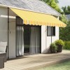 P&acirc;nză de rezervă fald copertină galben și alb 3,5m dungi