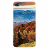 Husa silicon pentru Apple Iphone 4 / 4S, Autumn Mountain Fall Rusty Forest Colours