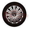 Set 4 Capace Roti Renault R17 Argintiu Model 502, Plastic Flexibil, Fixare Sigura, Calitate Superioara