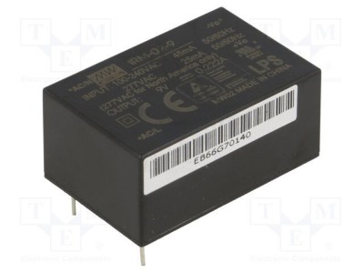 Convertor AC/DC 2W 9VDC MEAN WELL foto