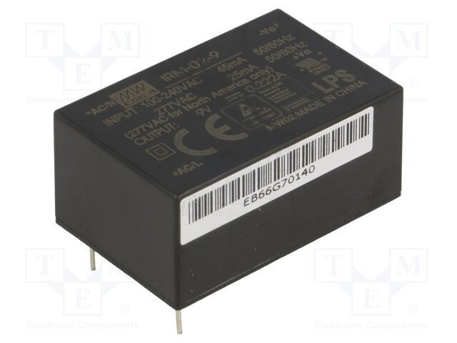 Convertor AC/DC 2W 9VDC MEAN WELL