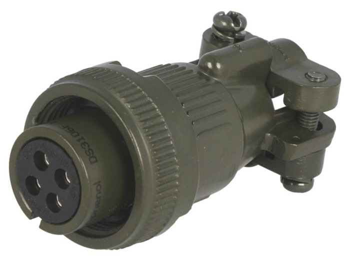 Conector circular 14S, 4 pini, 13A