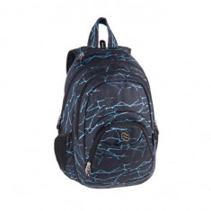 Rucsac Pulse 2 in 1,cu compartiment laptop,model Teens Blue Lava,32x25x50 cm