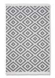 Cumpara ieftin Covor țesut manual Inaya, antracit/alb, aprox. 120x170cm