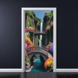 Cumpara ieftin Folie imprimata color pentru decor Usa, dimensiune 200 x 90cm, model: AVX-DR26