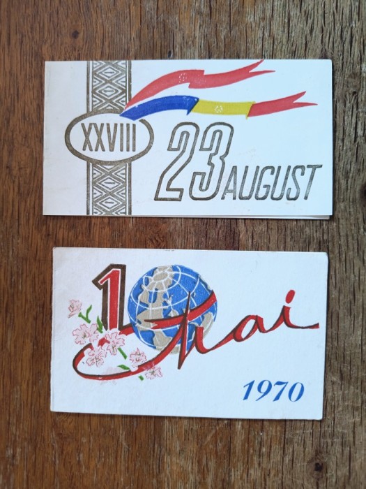 Invitatie demonstratie si miting, 1 Mai 1970 + 23 August 1972 / CD1P