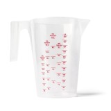 Cumpara ieftin Vas Gradat Plastic Ipone 500ml Transparent, Dozare Ușoară Lichide - Ulei, Antigel, Soluții Curățare