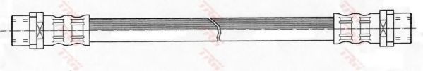Conducta / cablu frana VW PASSAT Variant (3B6) (2000 - 2005) TRW PHA327