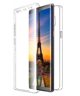 Husa Full TPU 360&amp;deg; (fata + spate) pentru Samsung Galaxy Note 8, Transparent foto