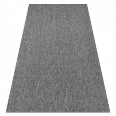 Covor sisal Flat 48663/920 antracit , 80x150 cm foto
