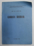 GEOGRAFIA SOLURILOR de ILIE D. ION , 1982 , DEDICATIE *