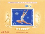 Rom&acirc;nia, LP 1106/1984, J.O. de Vară, Los Angeles, coliţă nedantelată, MNH, Nestampilat