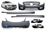 Un pachet de design tip C63 potrivit pentru Mercedes C-Class W205 sedan 2015-2018 Performance AutoTuning