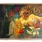 pictura FIOGHIN CALISTRU ulei pe panza 1996 abstract tigru 60 x 90 cm.