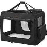 FEANDREA Geanta transport animale de companie, pliabila, din material textil, marime XXL, 102x69x69cm, negru Household NewTrend