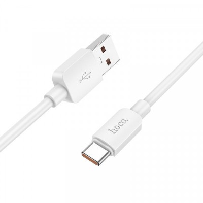Cablu Date si Incarcare USB-A - USB-C HOCO X96, 100W, 1m, Alb foto