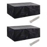 Gossi huse mobilier gradina, 2 buc., 200 x 160 x 70 cm, 8 ocheti