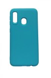 Husa telefon compatibila cu Samsung Galaxy Galaxy A20e, Albastru, Cu interior de catifea, 187HT, Silicon, Carcasa