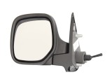 Oglinda exterioara Citroen Berlingo (Mf), 07.1996-02.2008, Peugeot Partner (G), 07.1996-03.2008, Stanga, Crom, manuala, prin cablu, Fara incalzire, c