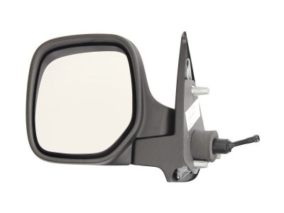 Oglinda exterioara Citroen Berlingo (Mf), 07.1996-02.2008, Peugeot Partner (G), 07.1996-03.2008, Stanga, Crom, manuala, prin cablu, Fara incalzire, c foto