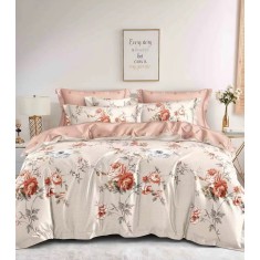 Lenjerie de pat dublu din finet, cu 4 fete de perna, Evia Home FN010/15