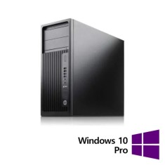 Workstation Refurbished HP Z240 Tower, Intel Xeon Quad Core E3-1245 V5 3.50 - 3.90GHz, 16GB DDR4, SSD 256GB, DVD-RW, nVidia Quadro K2200D/2GB + Window foto