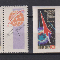 RUSIA ( U.R.S.S.) 1962 COSMOS MI. 2587 A+B MNH