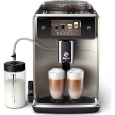 Espressor complet automat Saeco Xelsis Deluxe SM8782/30, 15 bari, 22 specialitati de cafea, 8 profile de utilizator, interfata Coffee Maestro, tehnolo