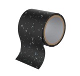 Banda adeziva impermeabila DIP-Tools, cauciuc, negru/alb, 1,5 m