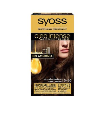 Vopsea de par permanenta, fara amoniac, Syoss Color Oleo Intense, 115 ml foto