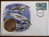 Grenada - delfini - FDC cu medalie, fauna wwf