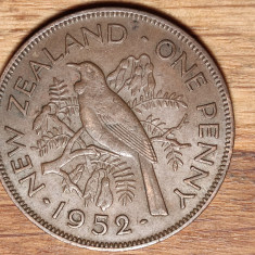 Noua Zeelanda - moneda de colectie bronz - 1 penny 1952 - aunc - George VI