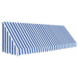 Cumpara ieftin Copertina de bistro, albastru si alb, 400 x 120 cm