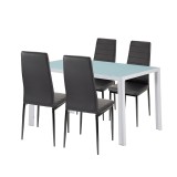 Liana 4+1 set de sufragerie negru