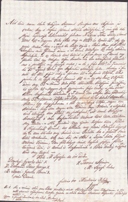 A3747N Act privitor la un &amp;icirc;mprumut de florini renani, cu martori rom&amp;acirc;ni, 1856, T&amp;acirc;rgu Lăpuș, limba maghiară, h&amp;acirc;rtie cu filigran Borgo foto