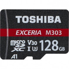 Card de memorie Toshiba M303 128GB MicroSDXC Clasa 10 UHS I U3 + Adaptor SD foto