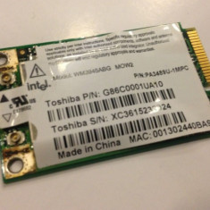 Placa de retea wireless Toshiba G86C0001UA10 WLAN Mini PCIe Card Intel WM3945ABG