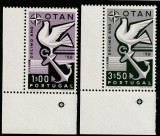 Portugalia 1960 - Organizatii Internationale , N.A.T.O. (O.T.A.N.) , 10 ani , MNH , Mi.878-879, Nestampilat