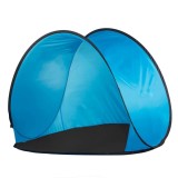 Cort plaja si picnic semi-deschis Sersimo, protectie UV, 150x90x90cm, albastru negru Household NewTrend