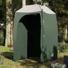 Cort Dus Camping Gossi Verde Impermeabil 140x140x213cm Poliester, 1 Persoana, Pliabil, Transport Usor