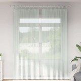 vidaXL Perdele Voal Gri Deschis 140x260cm, 2 Bucati - Semitransparente, Poliester