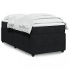 VidaXL Pat box spring cu saltea, negru, 80x200 cm, catifea 3285604