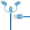 Cablu de date ABC Tech 30 CM Universal Blue
