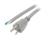 Cablu alimentare LIAN DUNG 3x16AWG, 3m, 13A, 125V, NEMA 5-15, gri, SJT