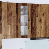 VidaXL Dulap suspendat de bucătărie cu ușă Lemn Vechi 40 x 31 x 100 cm 885103
