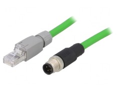 Adaptor M12 tată la RJ45, 2m