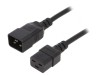 Cablu Alimentare IEC C19 Mamă la IEC C20 Tată 1,8m Negru