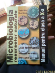 Microbiologia resurselor naturale clasa X &amp;amp;#8211; Milcu foto