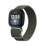 Cumpara ieftin Curea kwmobile pentru Fitbit Versa 4/Sense 2/Versa 3 , Nylon, Verde, 60293.80